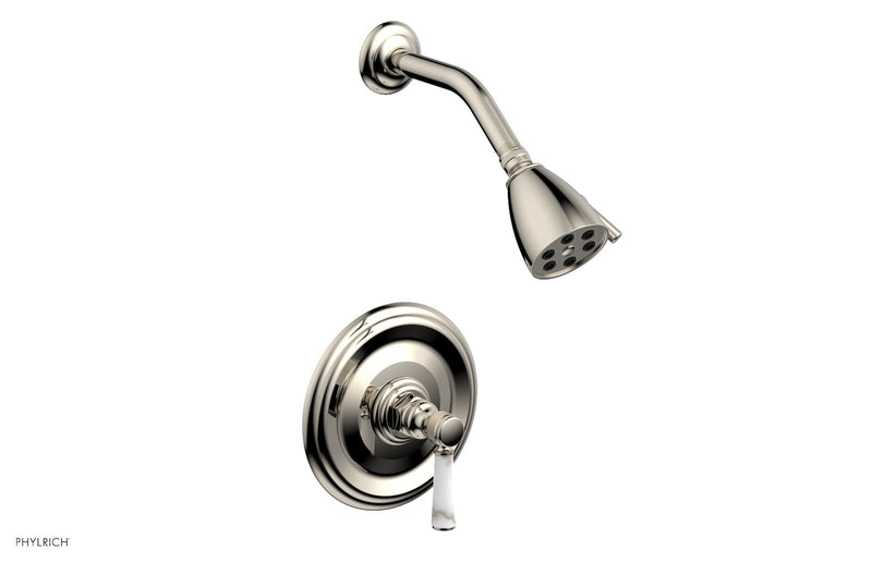 Phylrich HEX TRADITIONAL Pressure Balance Shower Set - White Marble
