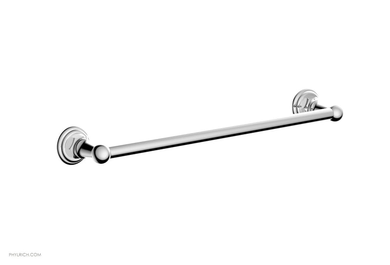 polished chrome towel bar