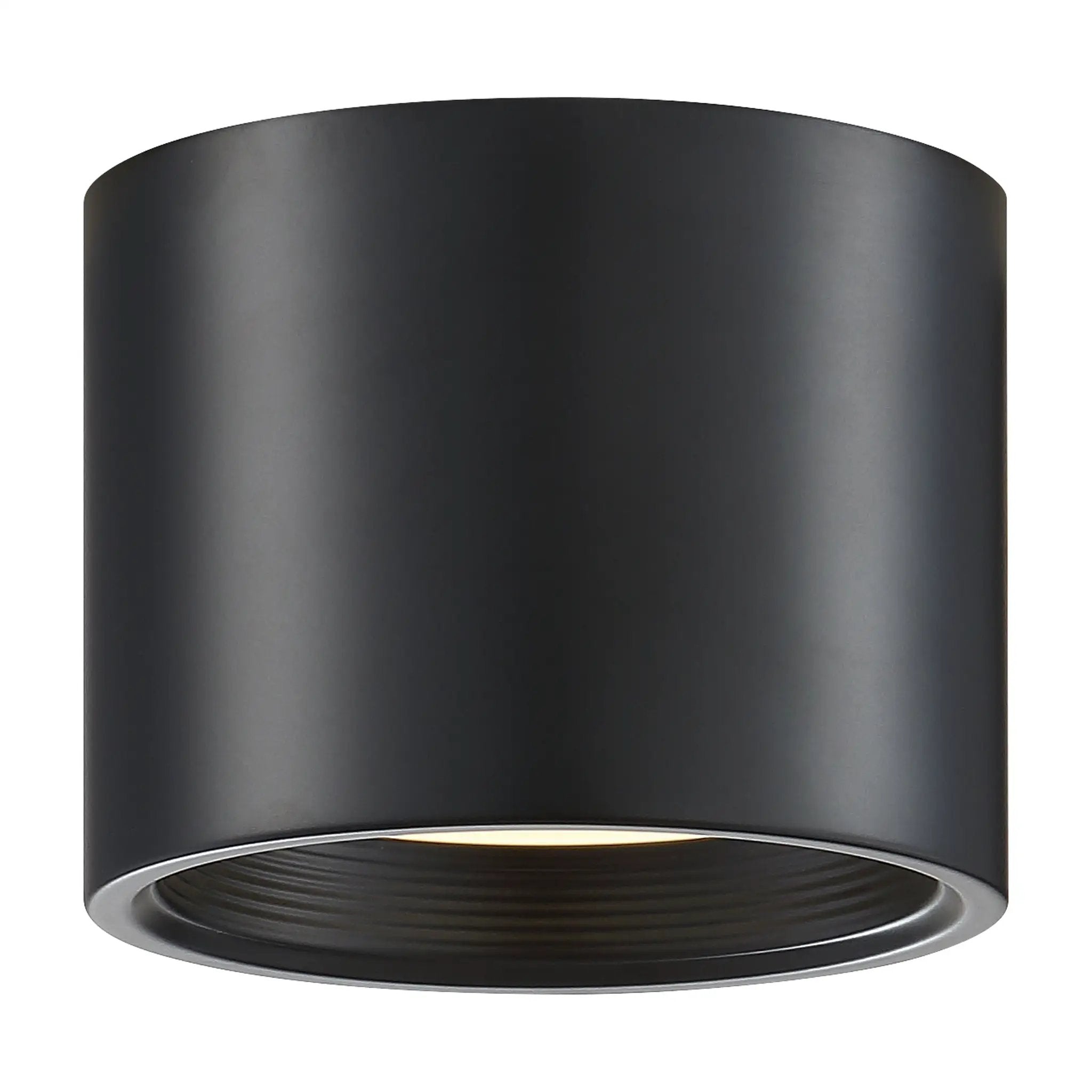 black dual voltage led flush mount