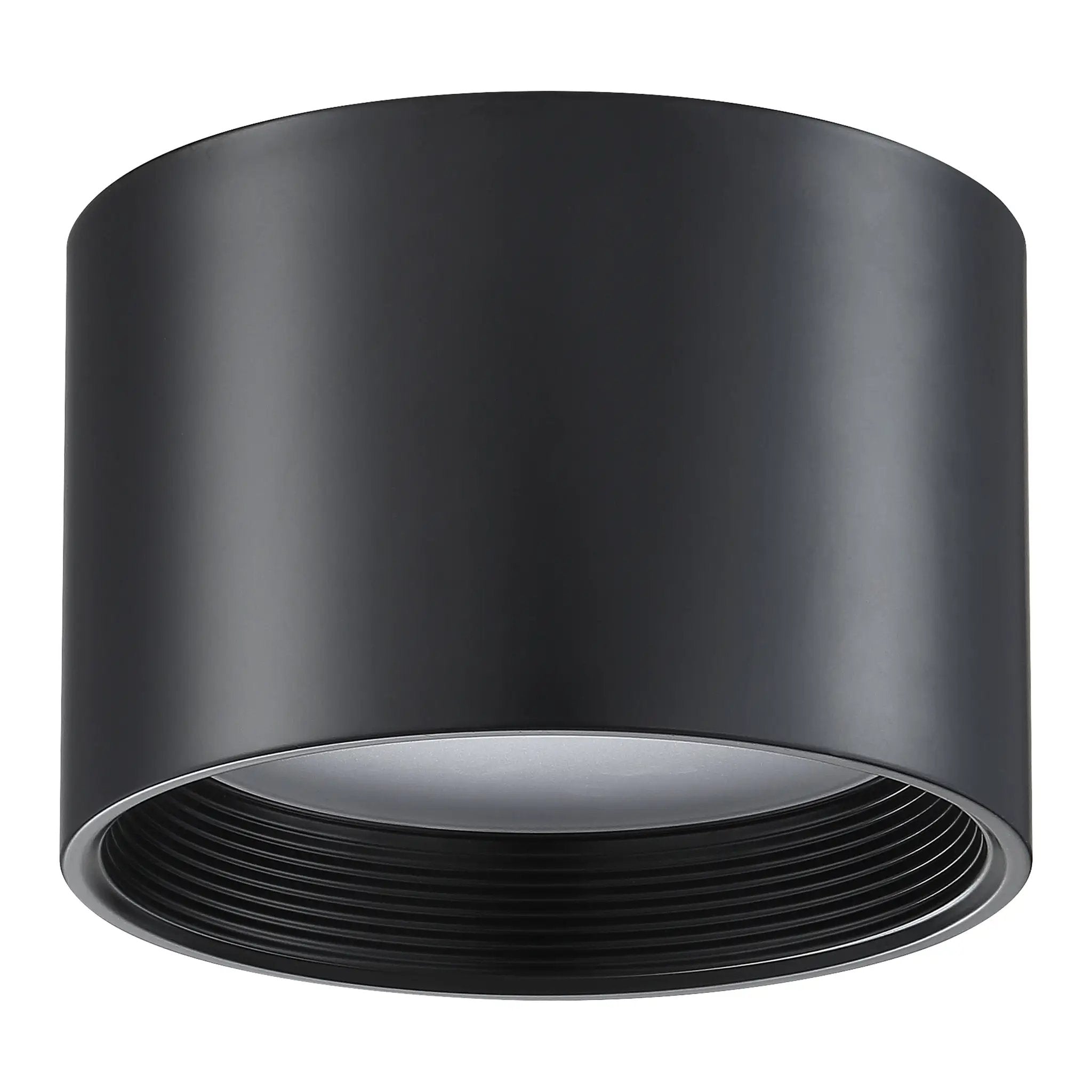 black dual voltage led flush mount