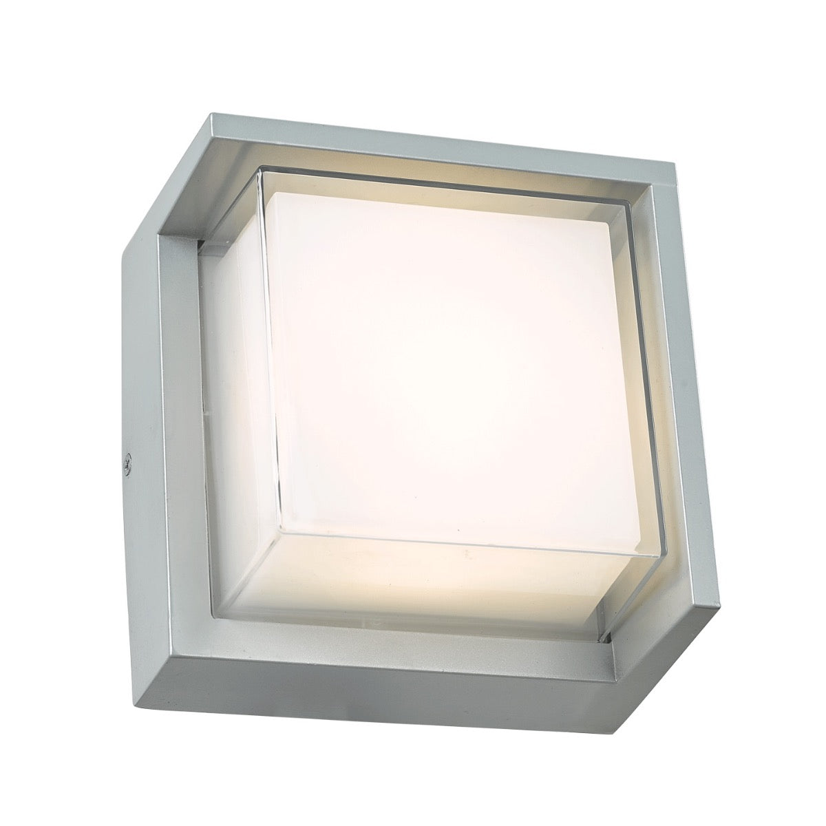 Abra Lighting Geo Square Hooded Wet Location Wall Sconce