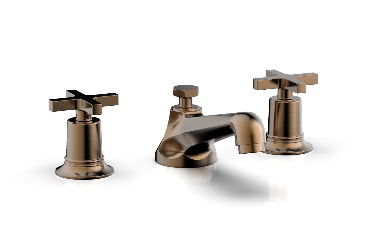 Phylrich HEX MODERN Widespread Faucet Low Cross Handles