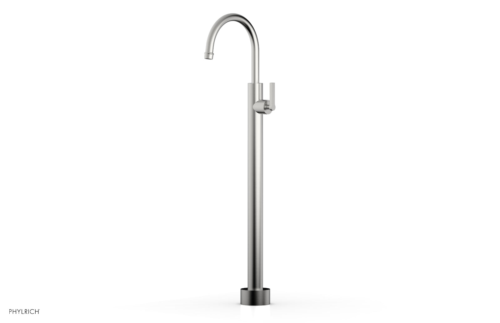 Phylrich HEX MODERN Tall Floor Mount Tub Filler - Lever Handle