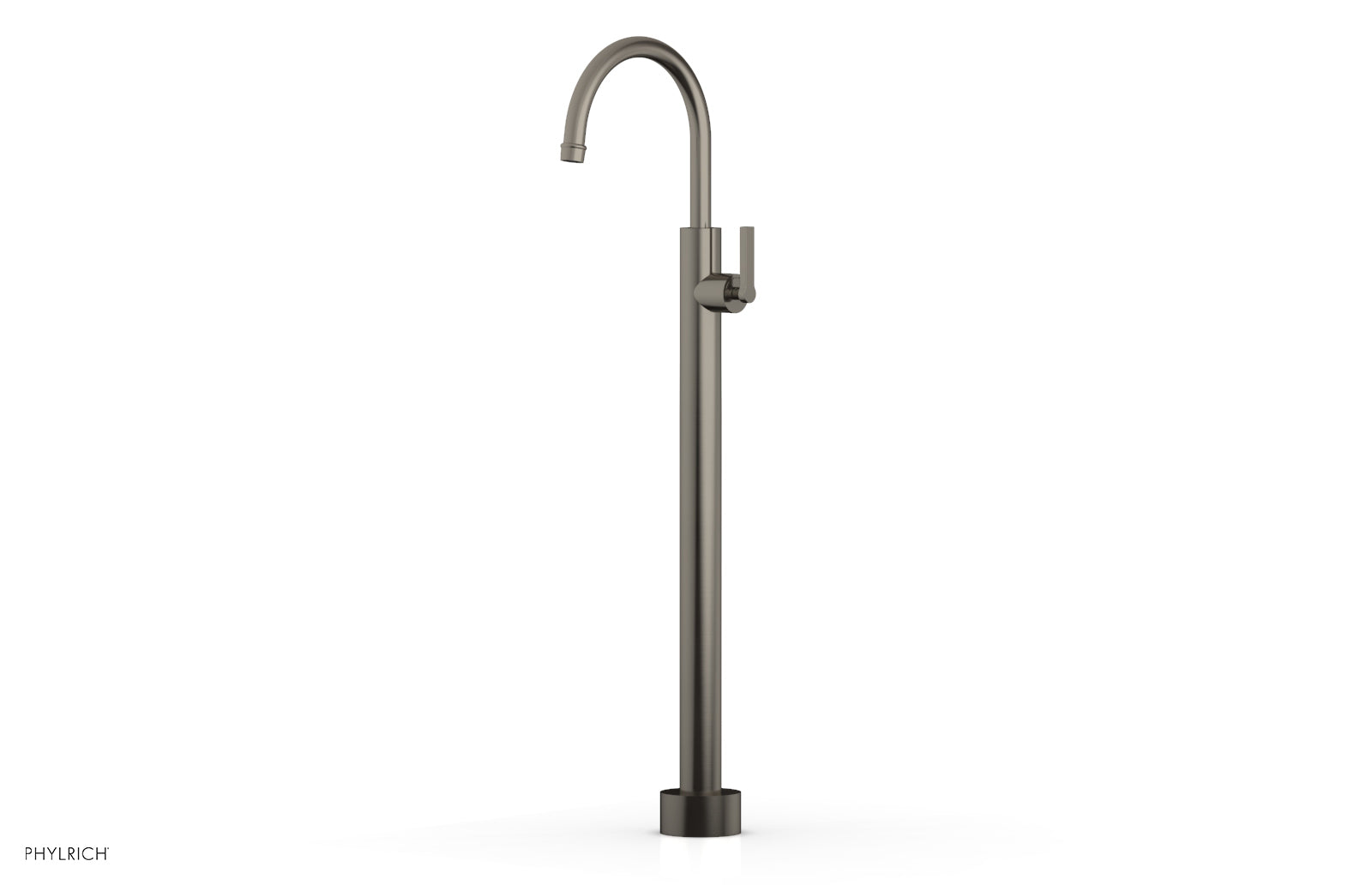 Phylrich HEX MODERN Tall Floor Mount Tub Filler - Lever Handle