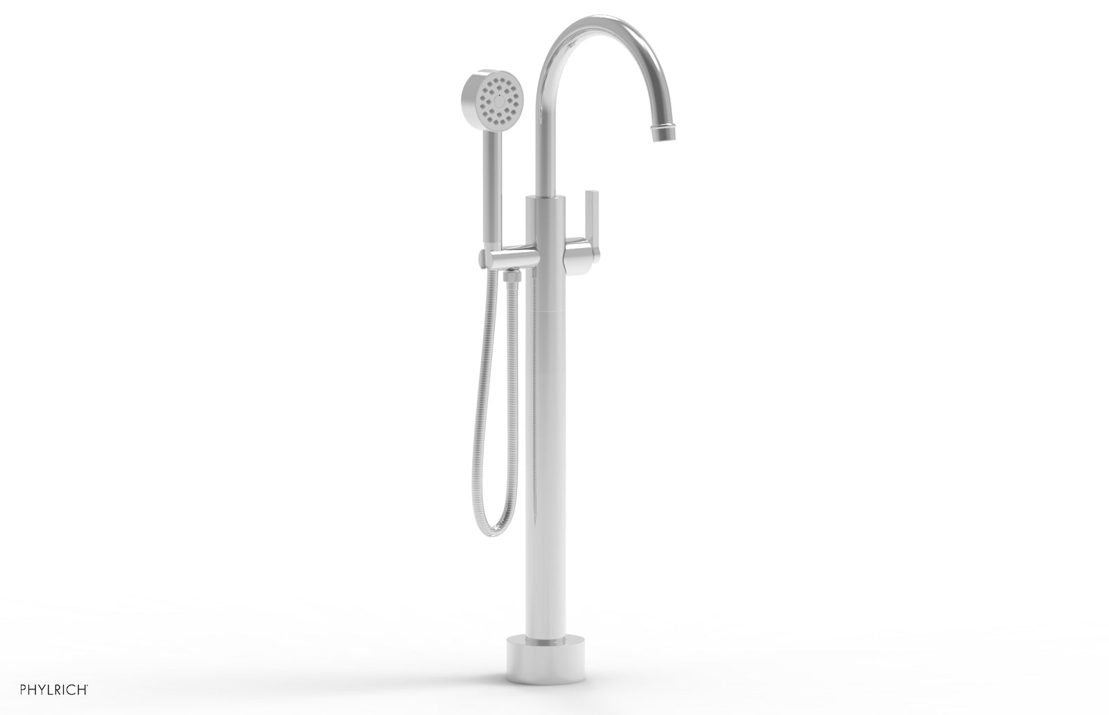 polished chrome tub filler