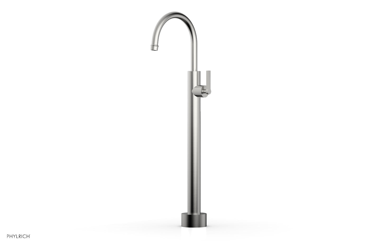 Phylrich HEX MODERN Low Floor Mount Tub Filler - Lever Handle