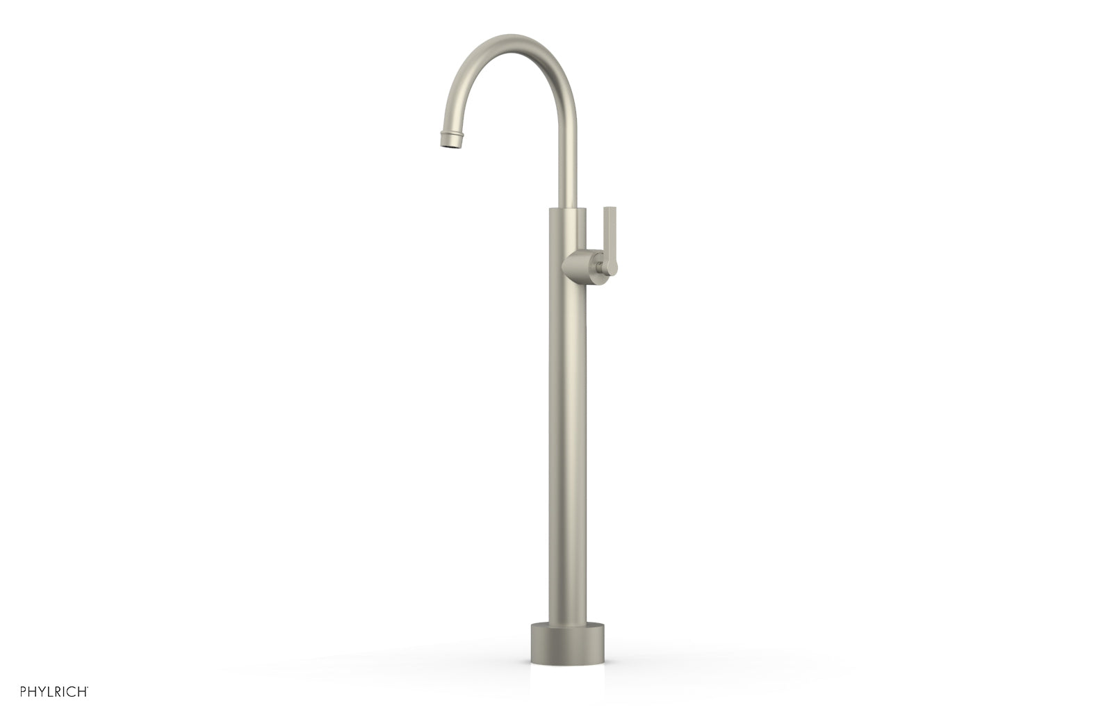 Phylrich HEX MODERN Low Floor Mount Tub Filler - Lever Handle