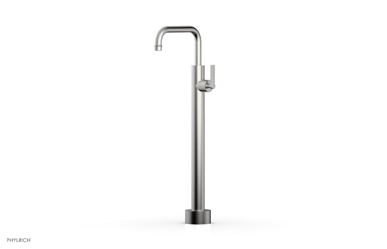 Phylrich HEX MODERN Low Floor Mount Tub Filler - Lever Handle