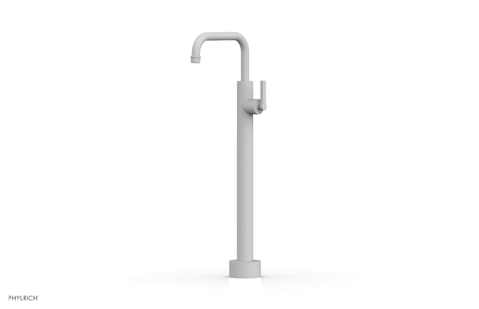 Phylrich HEX MODERN Low Floor Mount Tub Filler - Lever Handle