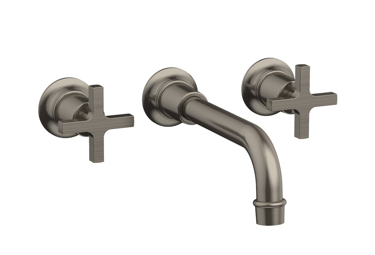 Phylrich HEX MODERN Wall Tub Set - Cross Handles