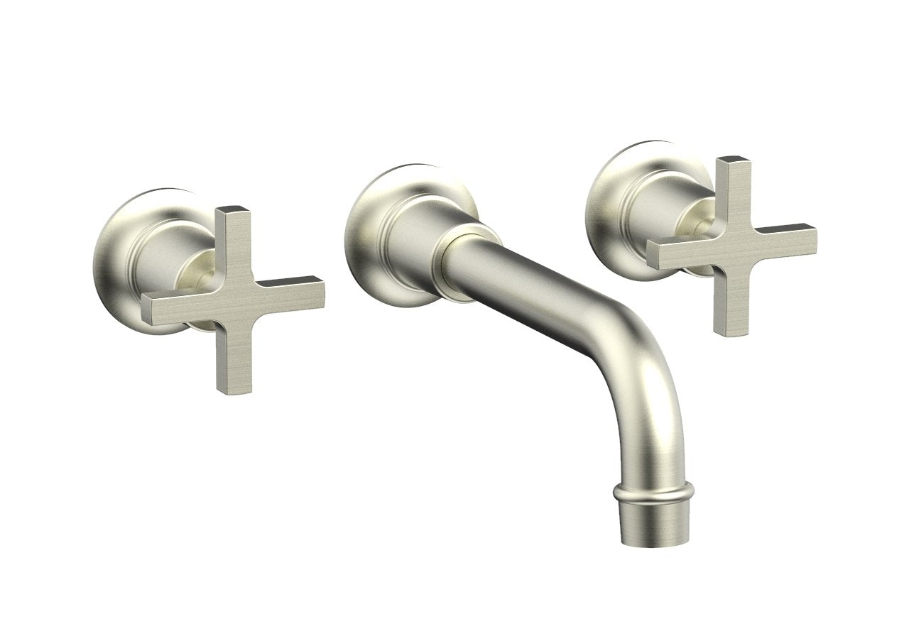 Phylrich HEX MODERN Wall Tub Set - Cross Handles