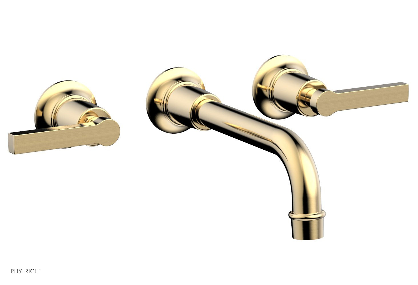 Phylrich HEX MODERN Wall Tub Set - Lever Handles