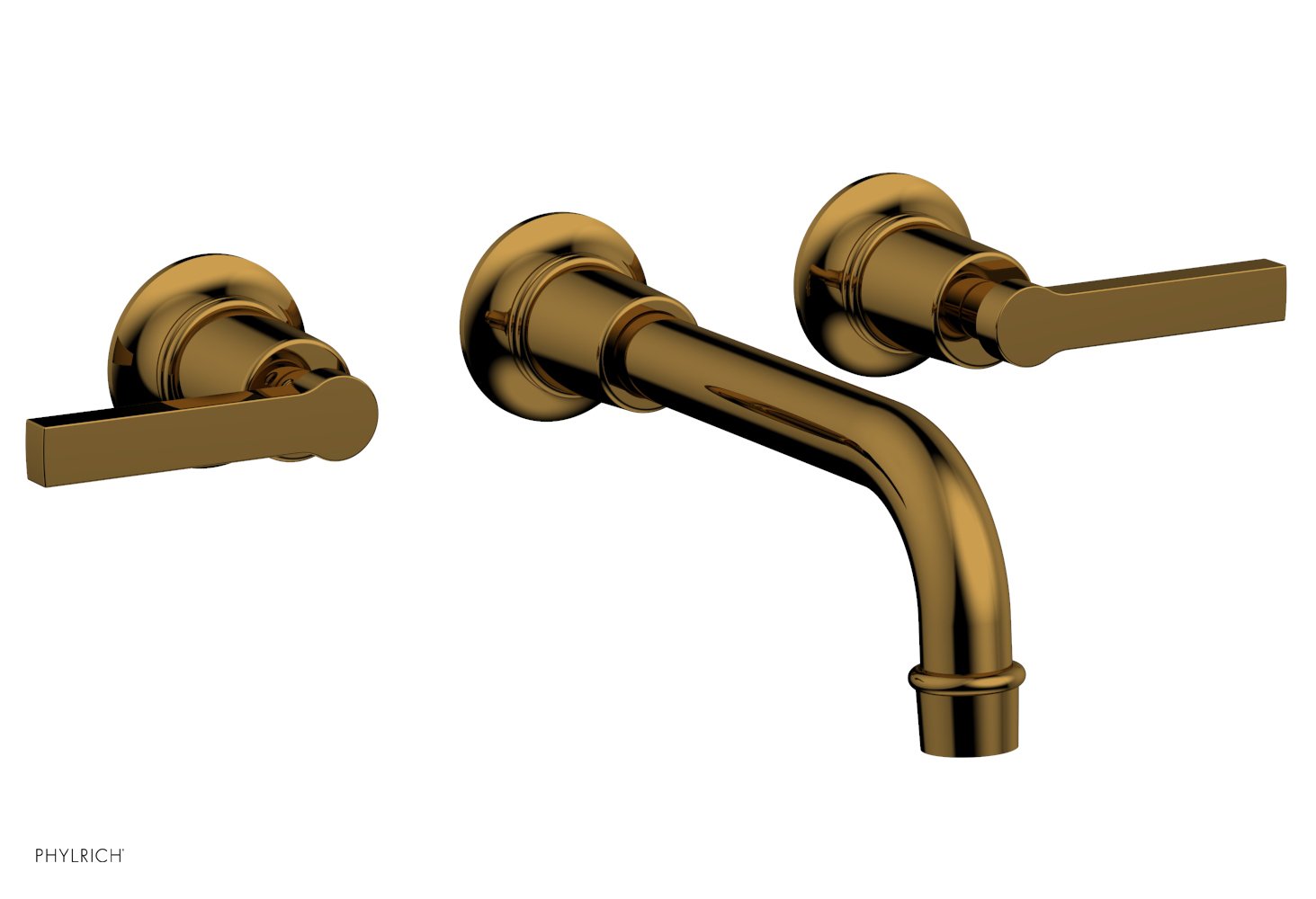 Phylrich HEX MODERN Wall Tub Set - Lever Handles