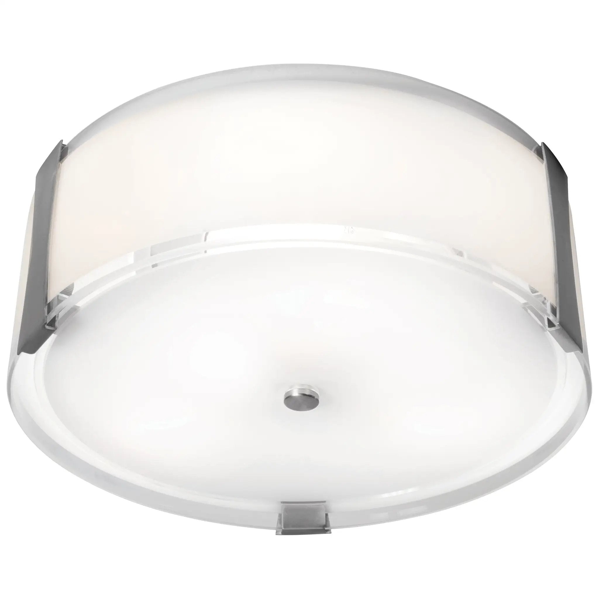 brushed steel flush mount