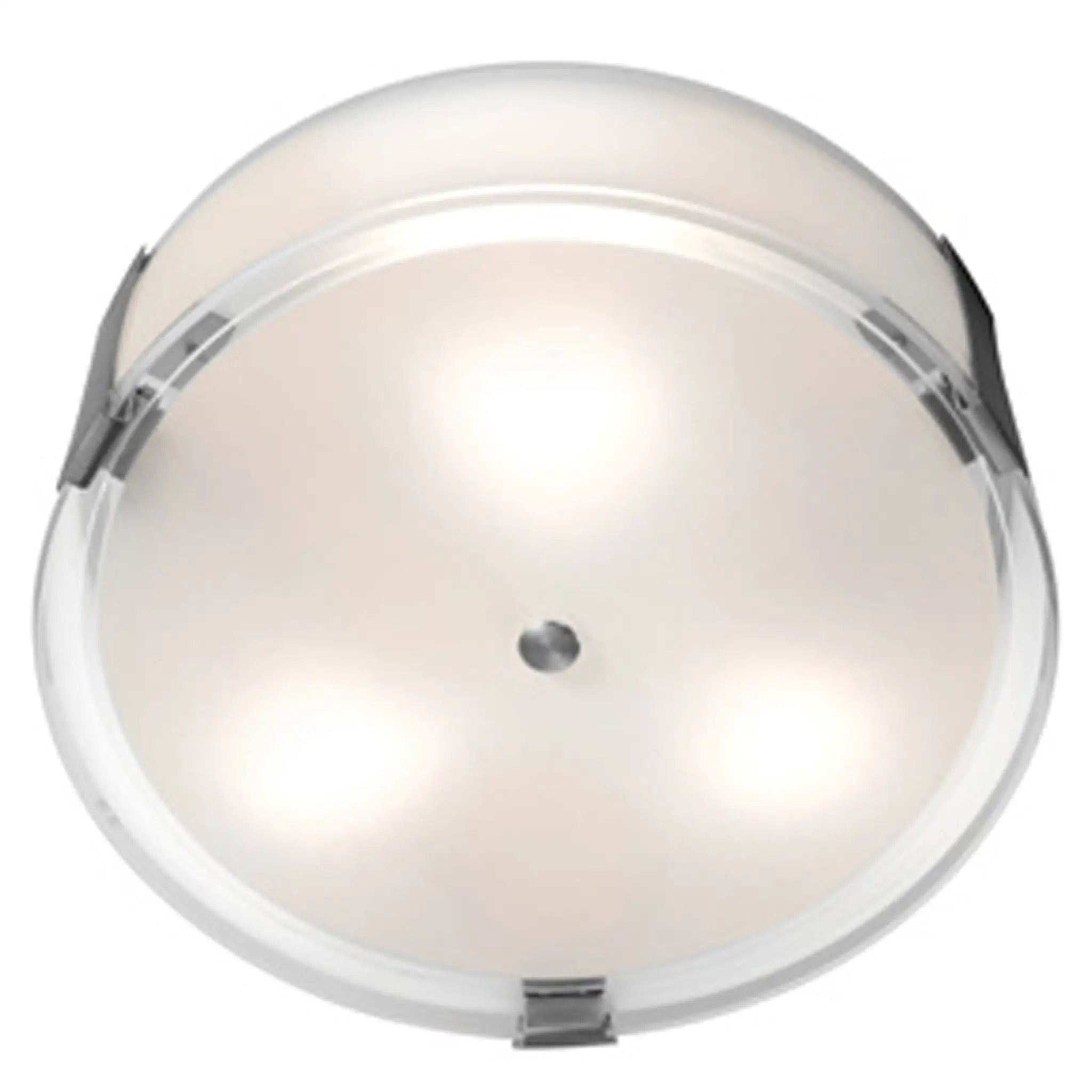 brushed steel led flush mount