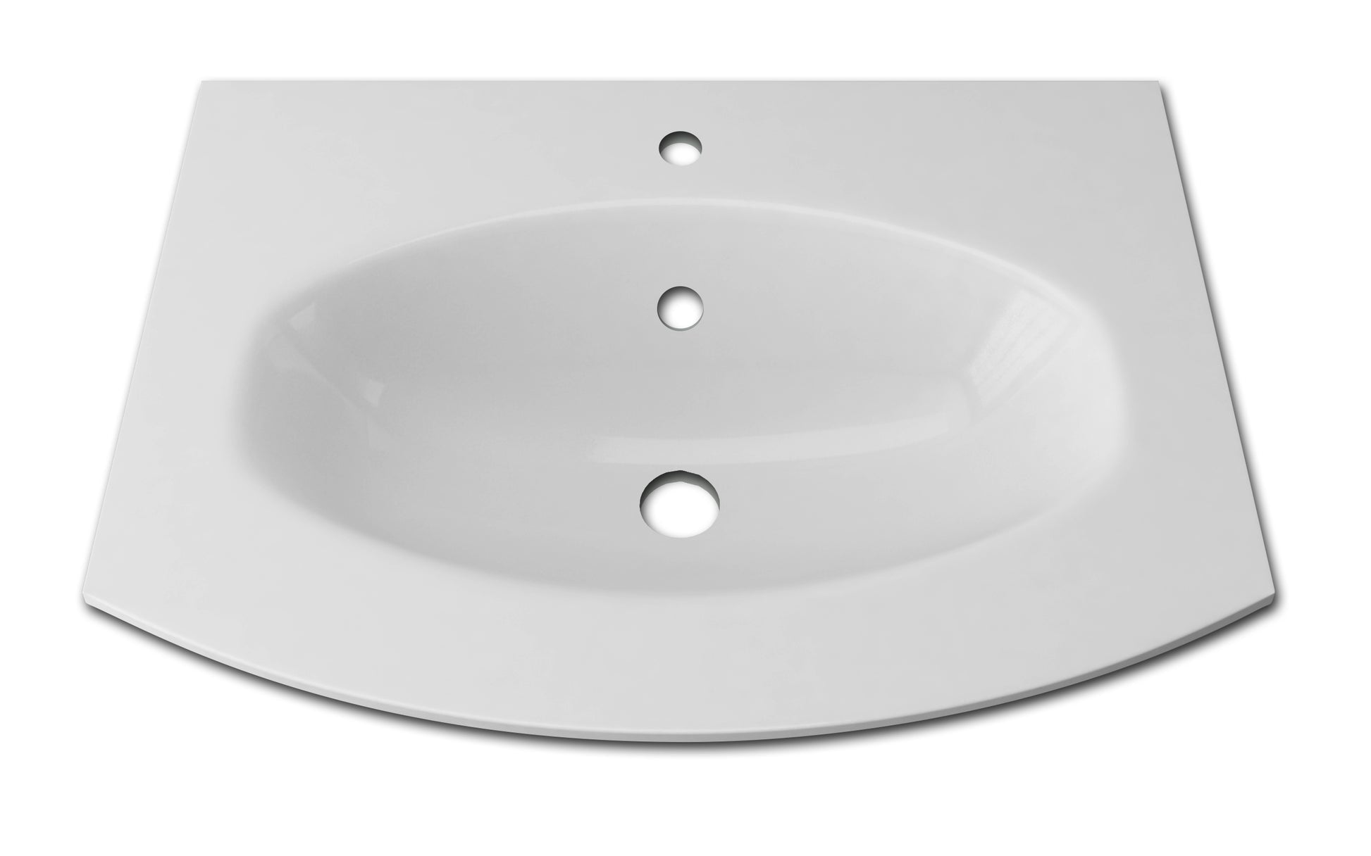 Baden Haus Olimpia Vague 28" 1Ø Central Glass Basin