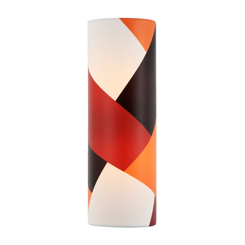 black/satin brass/patchwork wall mount light