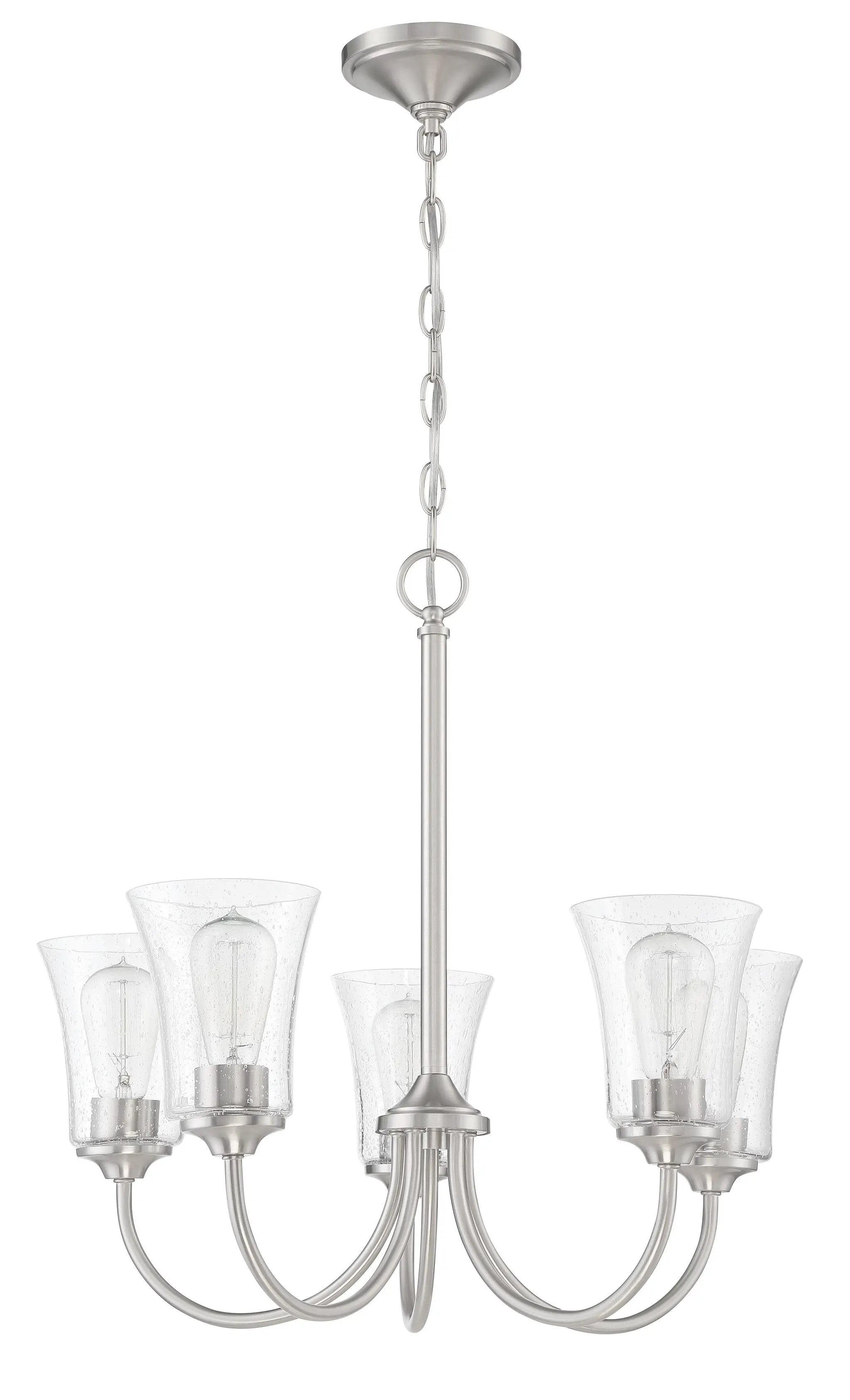 brushed polished nickel chandeliers