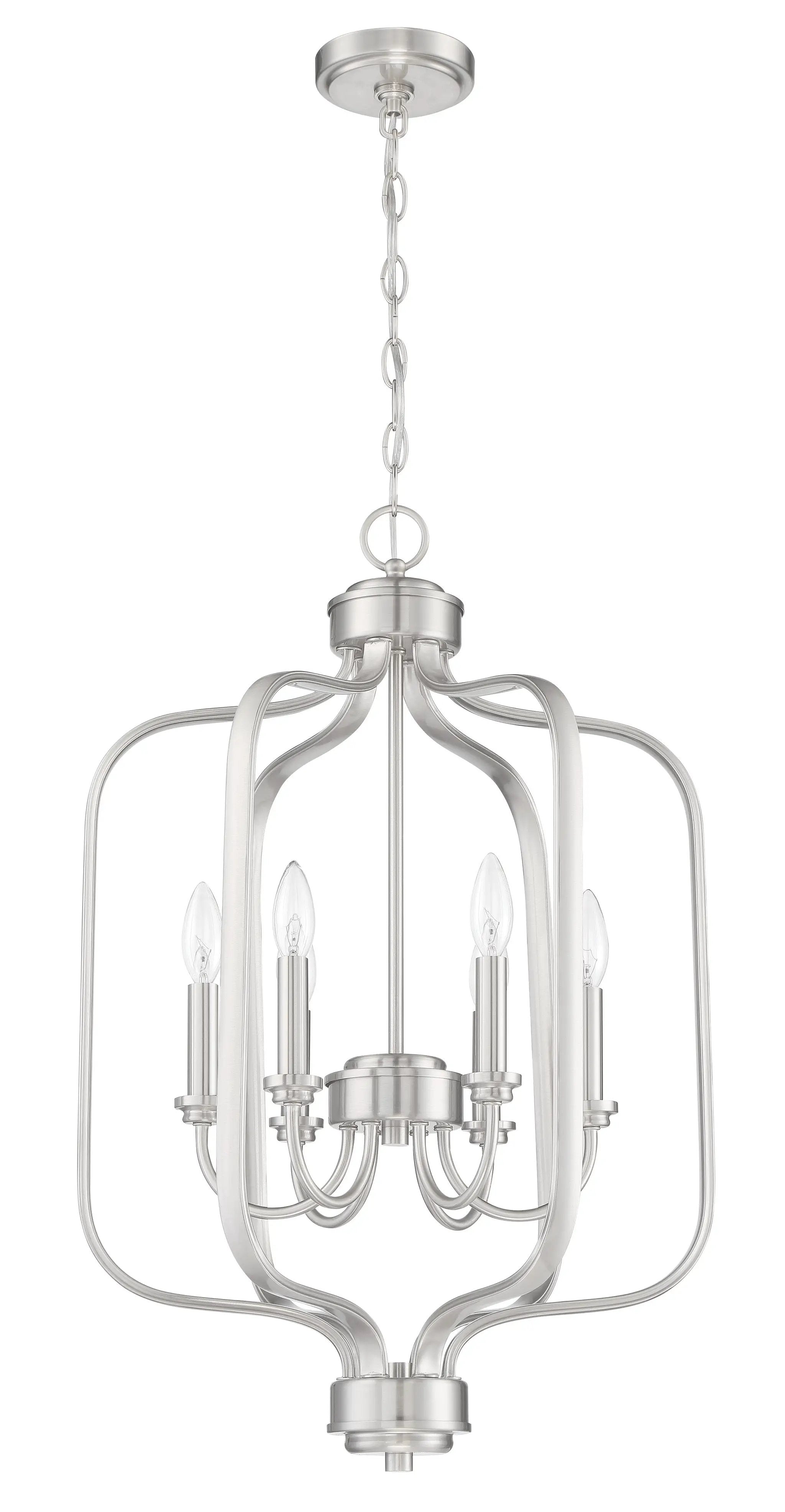 brushed polished nickel ceiling mount