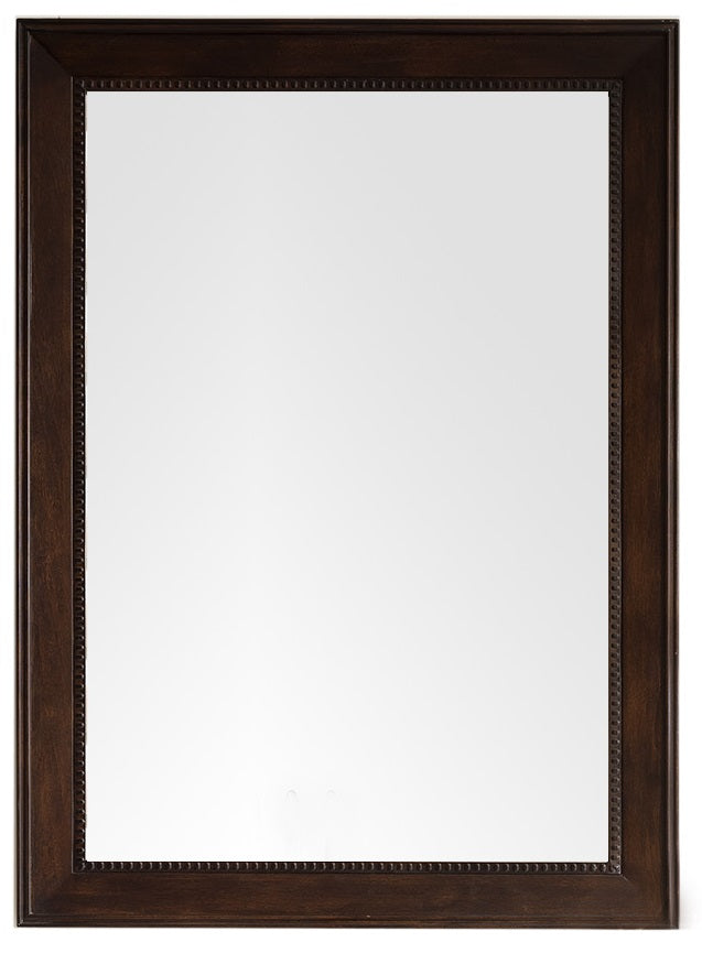 burnished mahogany rectangular mirror