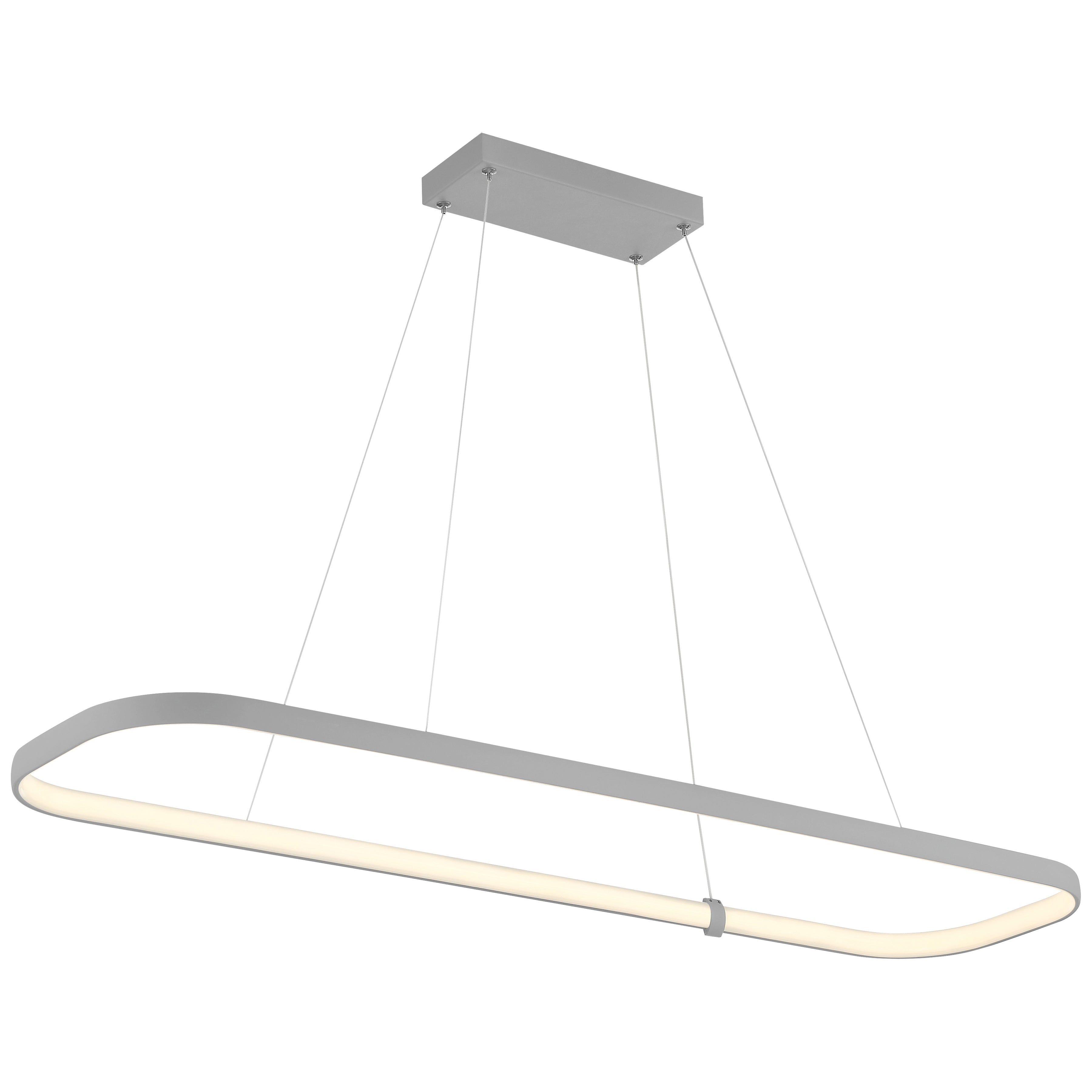 satin dual voltage led pendant