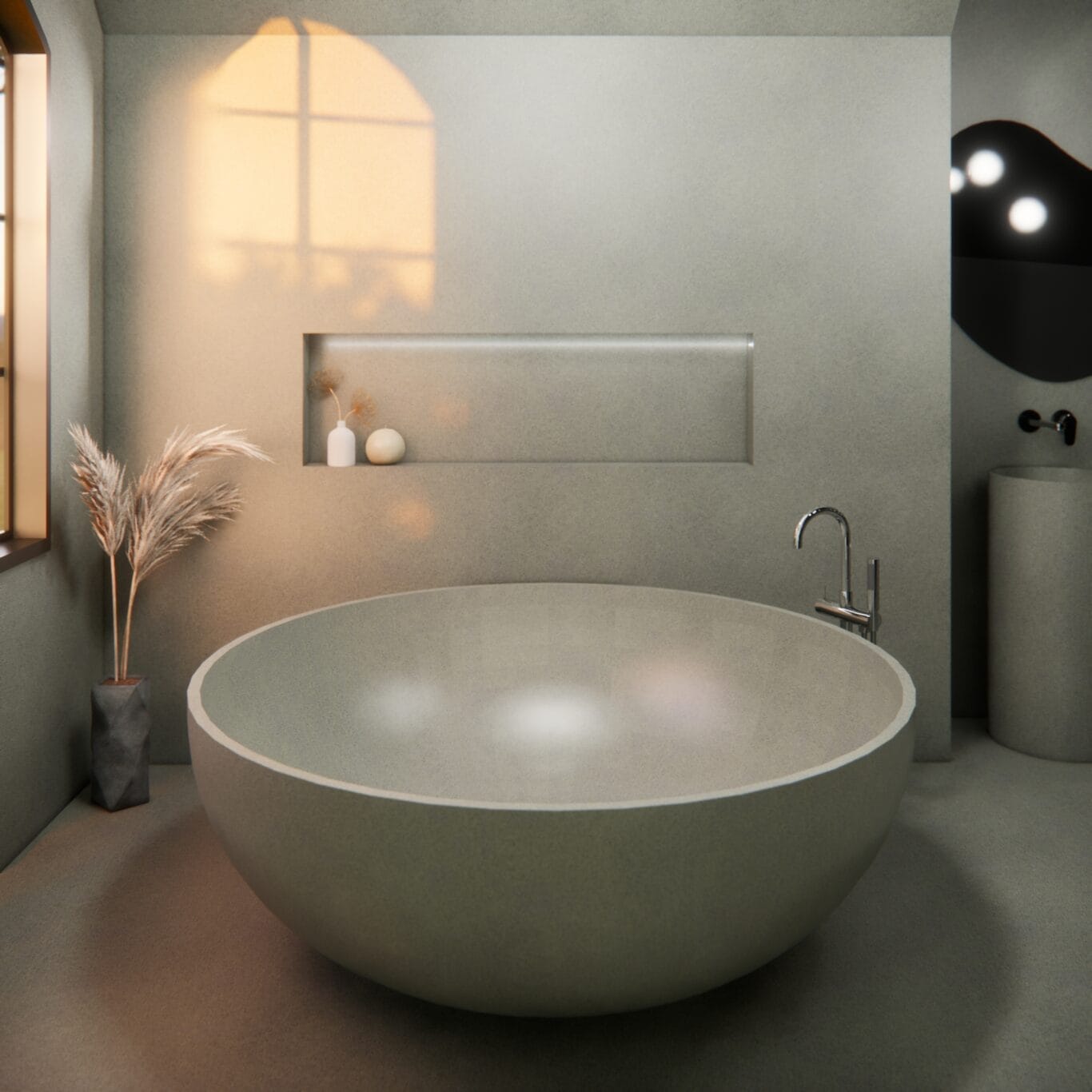 Balux Kopa 65 Concrete Freestanding Bathtub