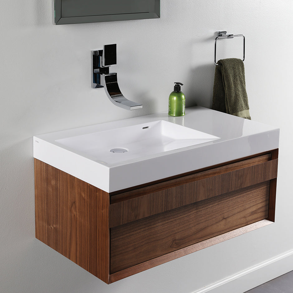 natural walnut vanity