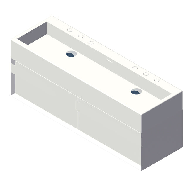 Lacava Luce 48" Wall-Mount Under-Counter Vanity