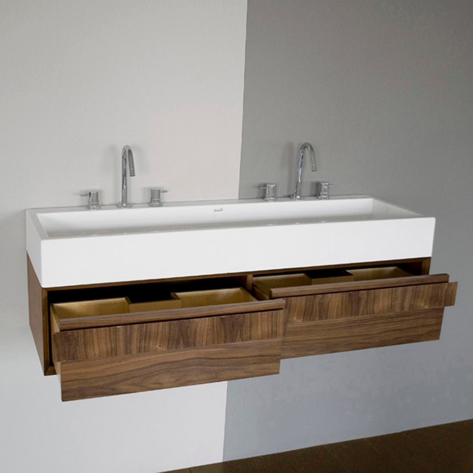 natural walnut vanity