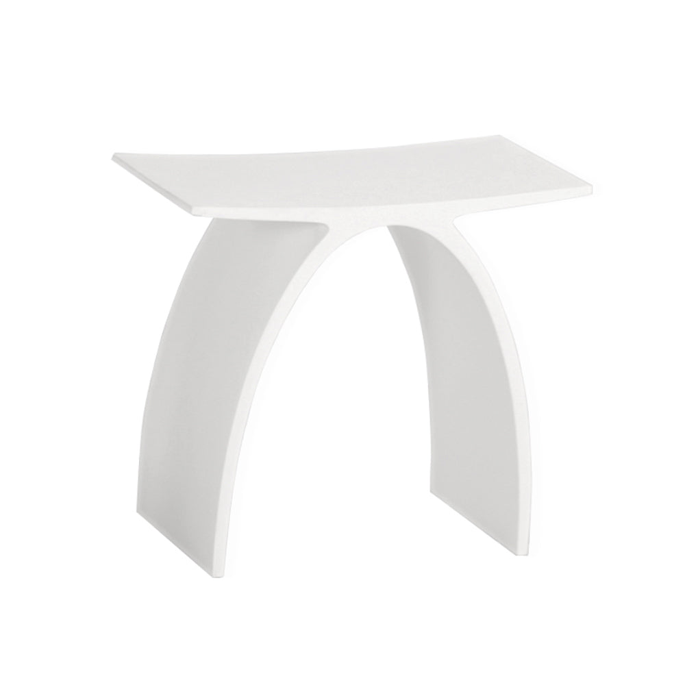gloss white stool