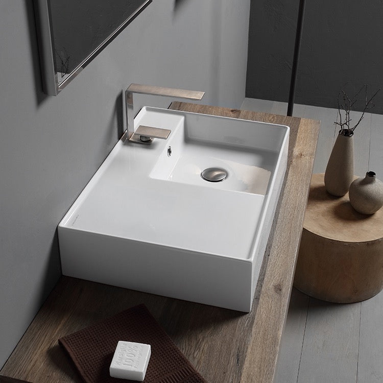 white bathroom sink