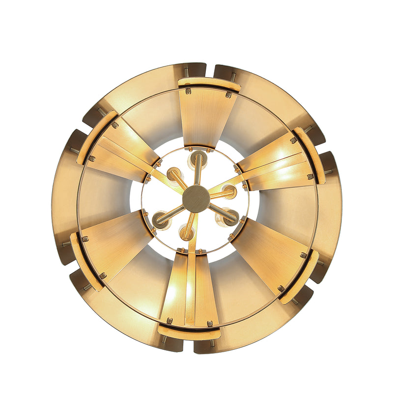 sunwashed silver/brushed sienna pendant light