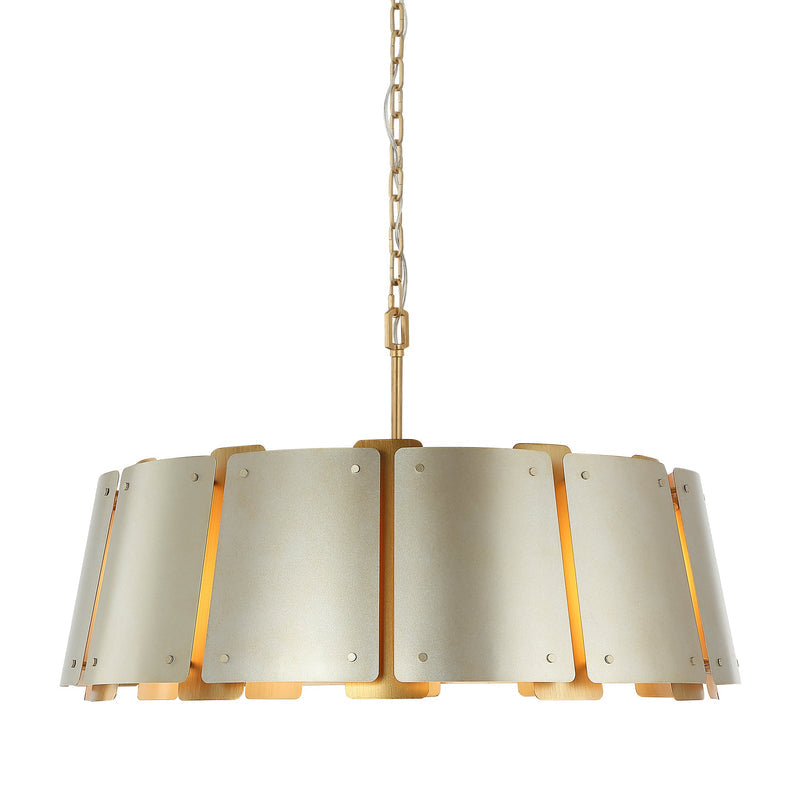 sunwashed silver/brushed sienna pendant light