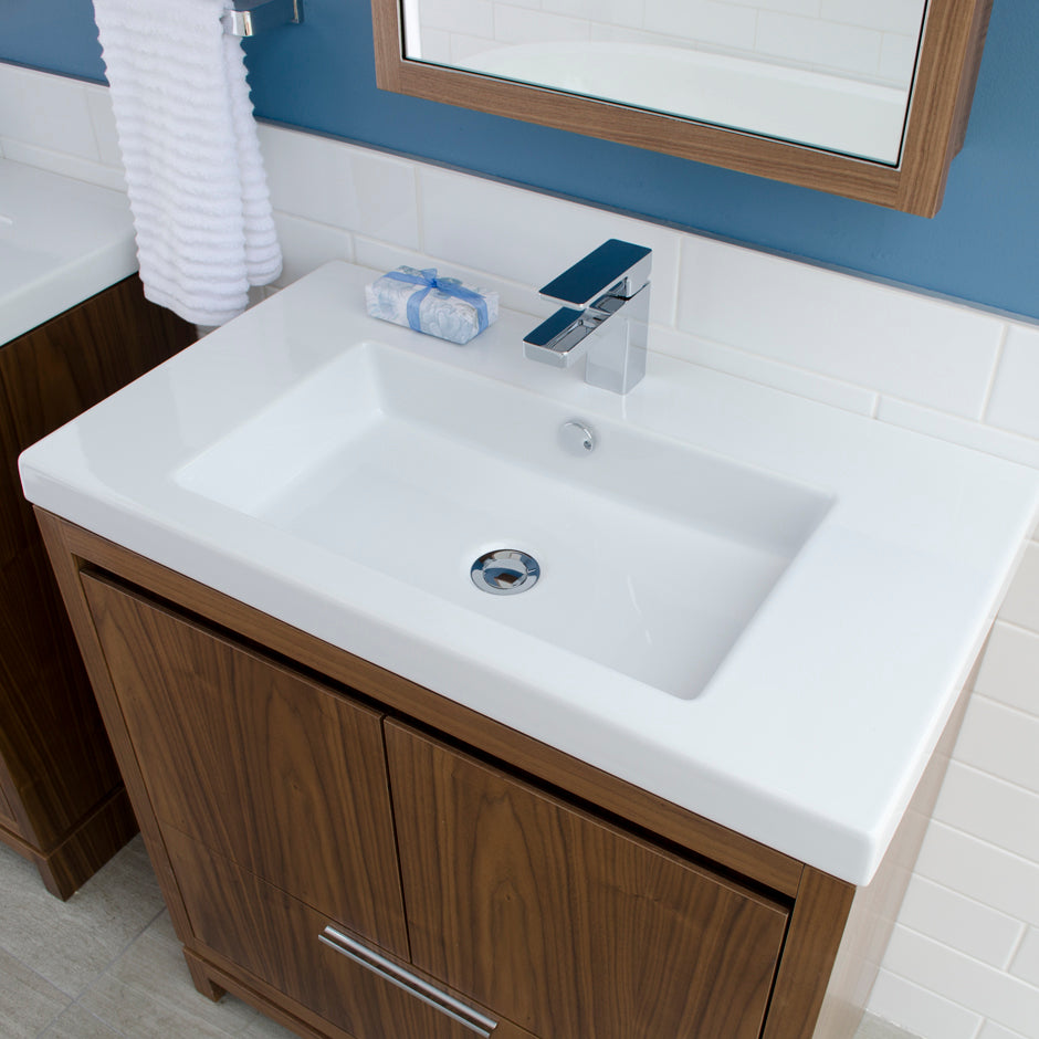 natural walnut vanity