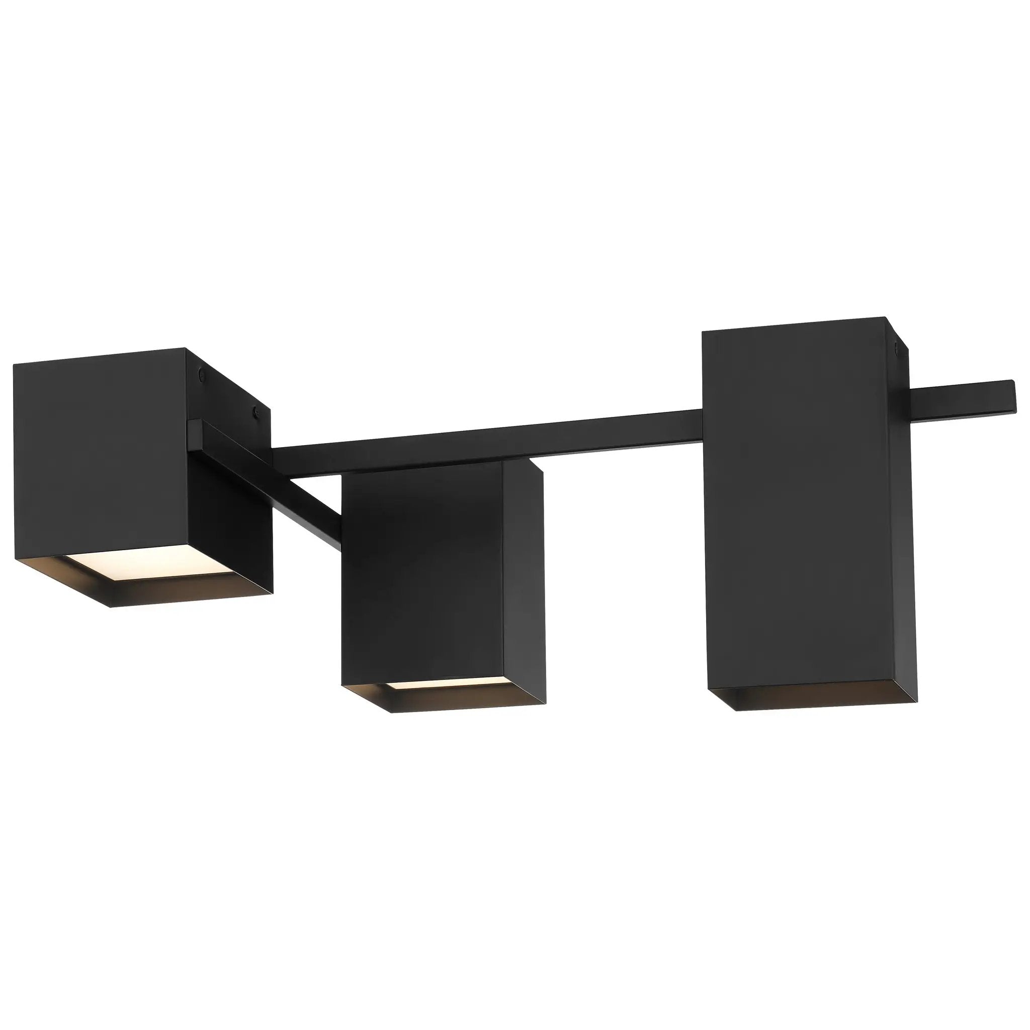 matte black led flush mount