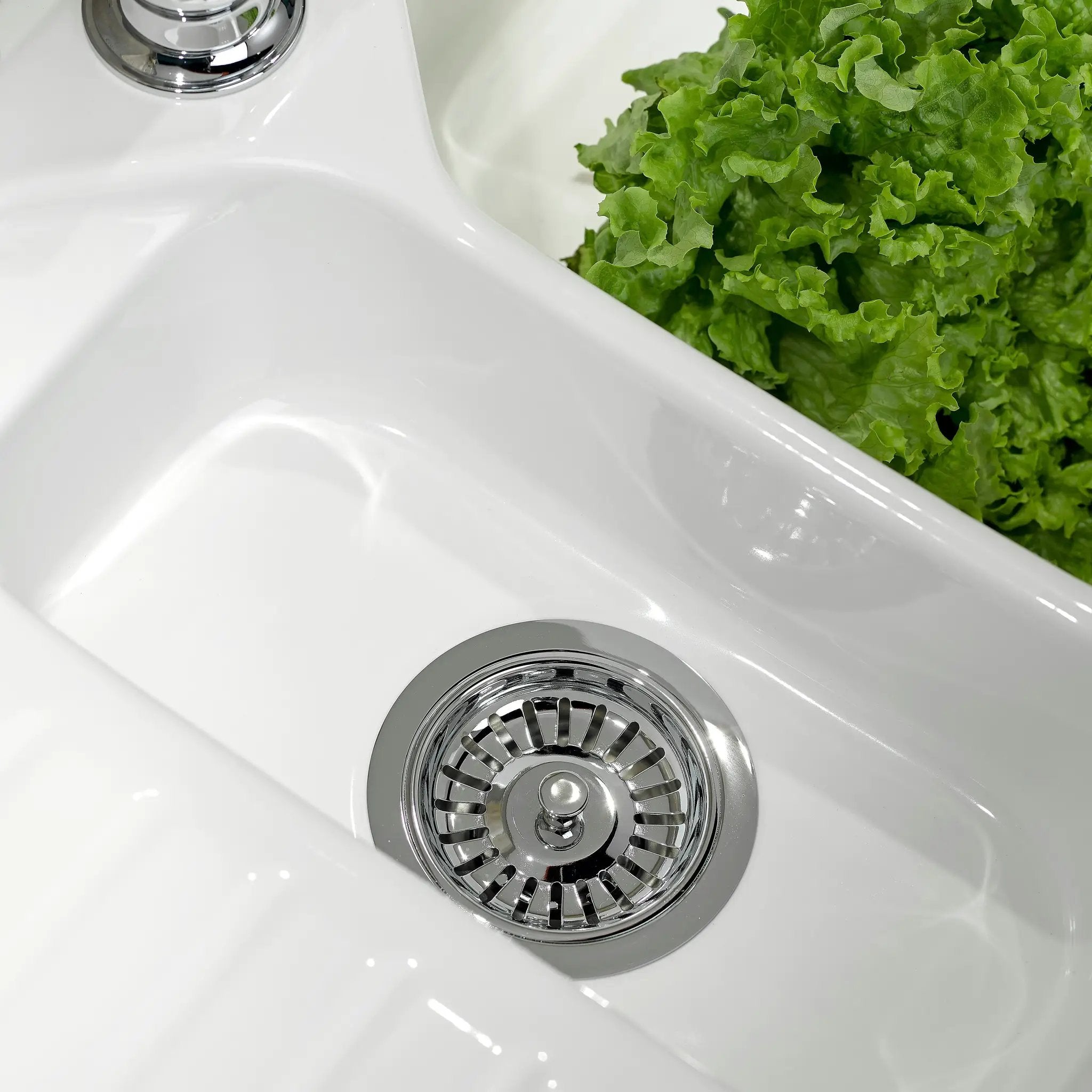 chrome polished strainer