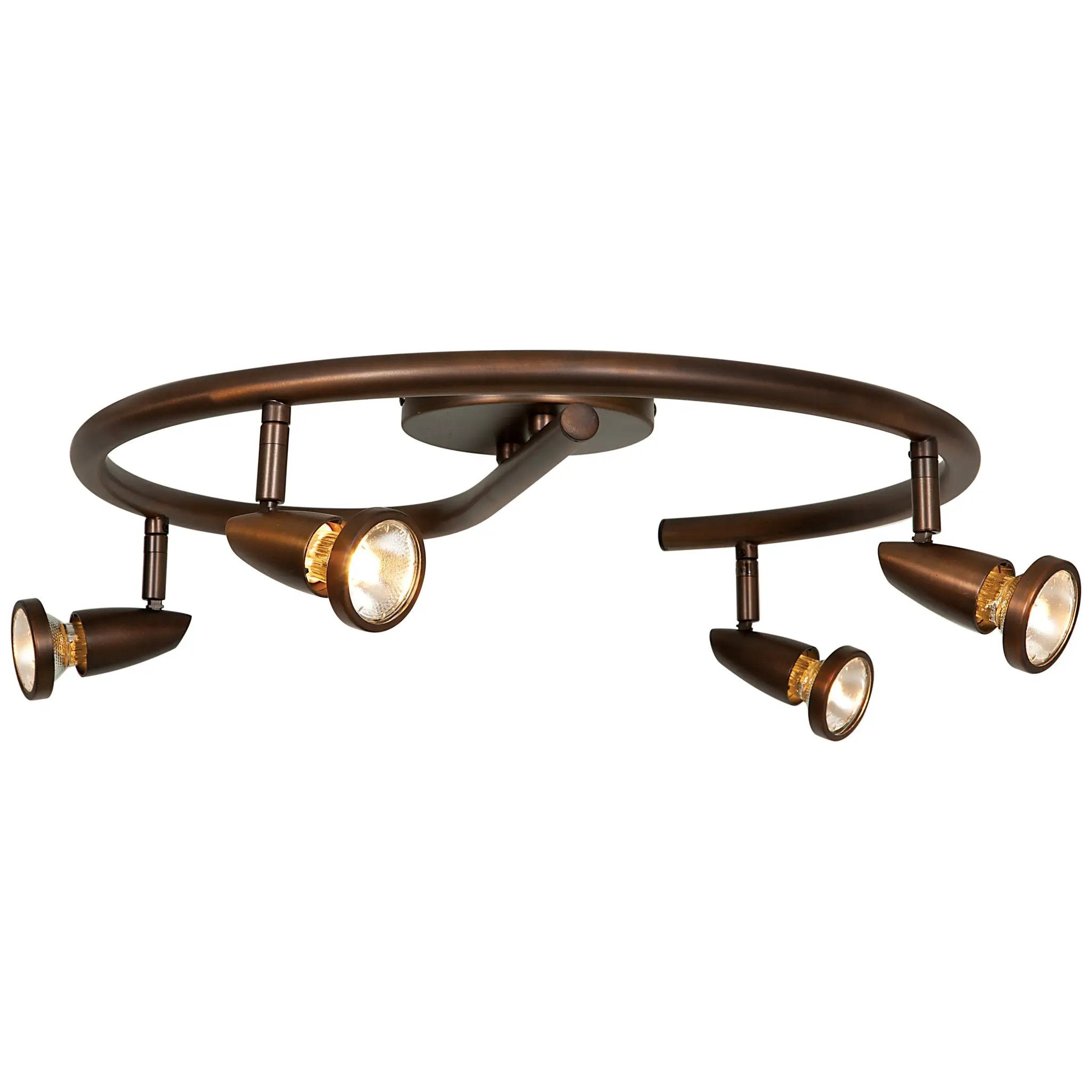 bronze 4 light adjustable led track