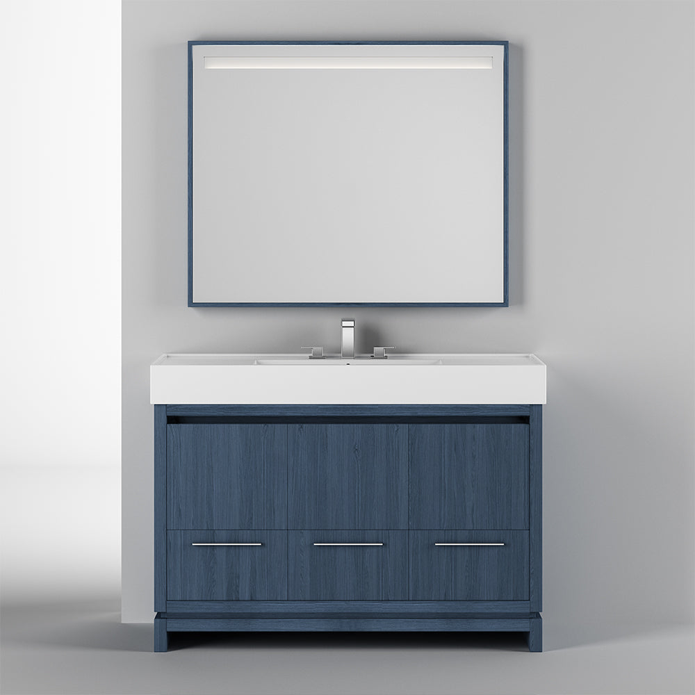 horizon blue  vanity