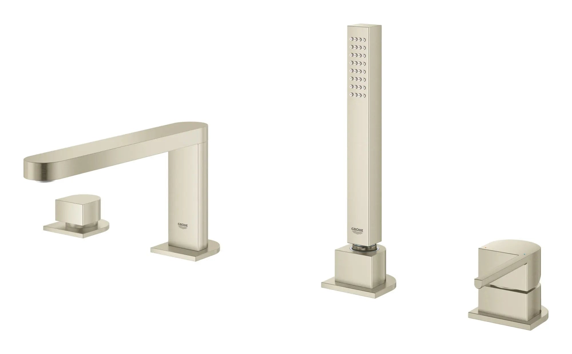 brushed nickel tub faucet