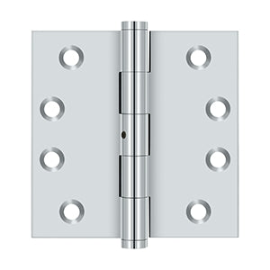 polished chrome hinges