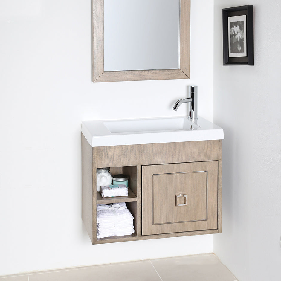 weathered oak vanity