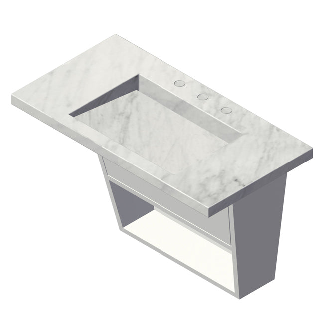 Lacava Libera 34" Wall-Mounted Under-Counter Vanity