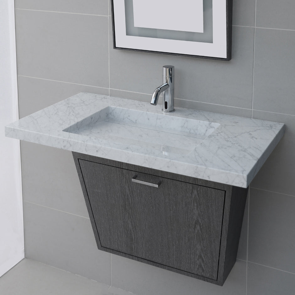 silver oak vanity