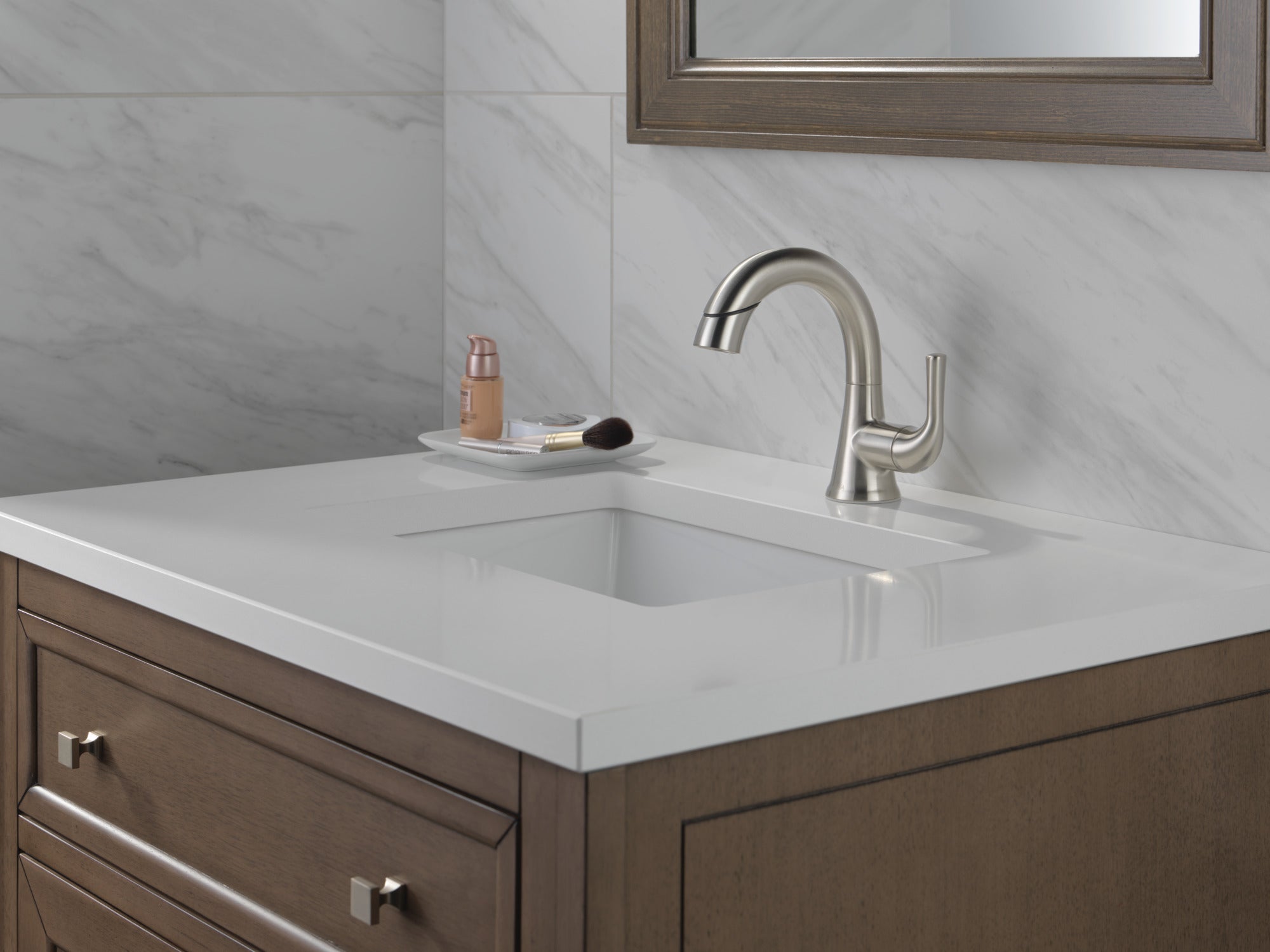 stainless bathroom faucet