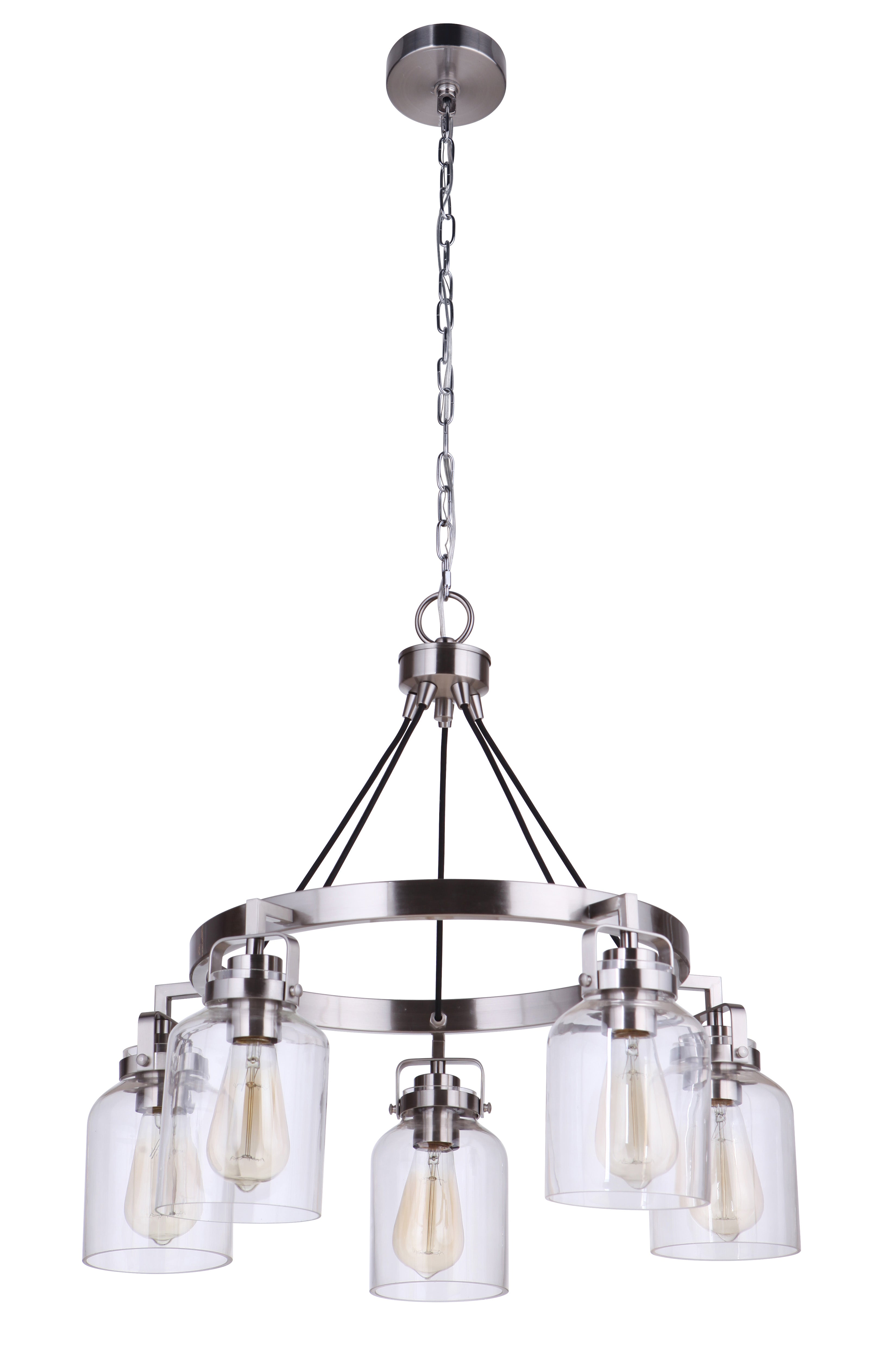 brushed polished nickel chandeliers