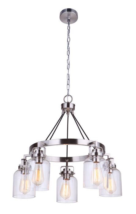 brushed polished nickel chandeliers