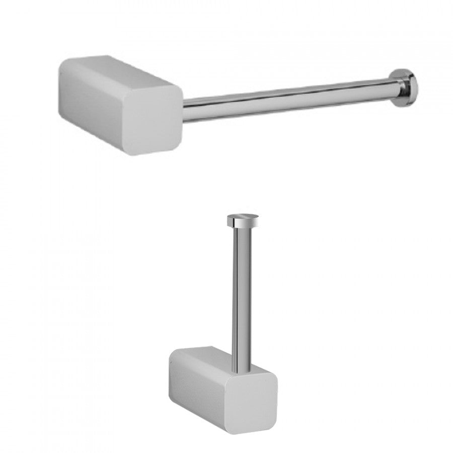 polished chrome toilet paper holder