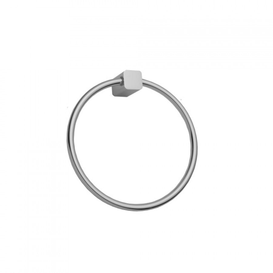 polished chrome towel ring