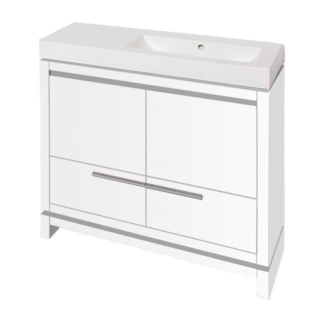 Lacava Aquaquattro 36" Floor Standing Vanity