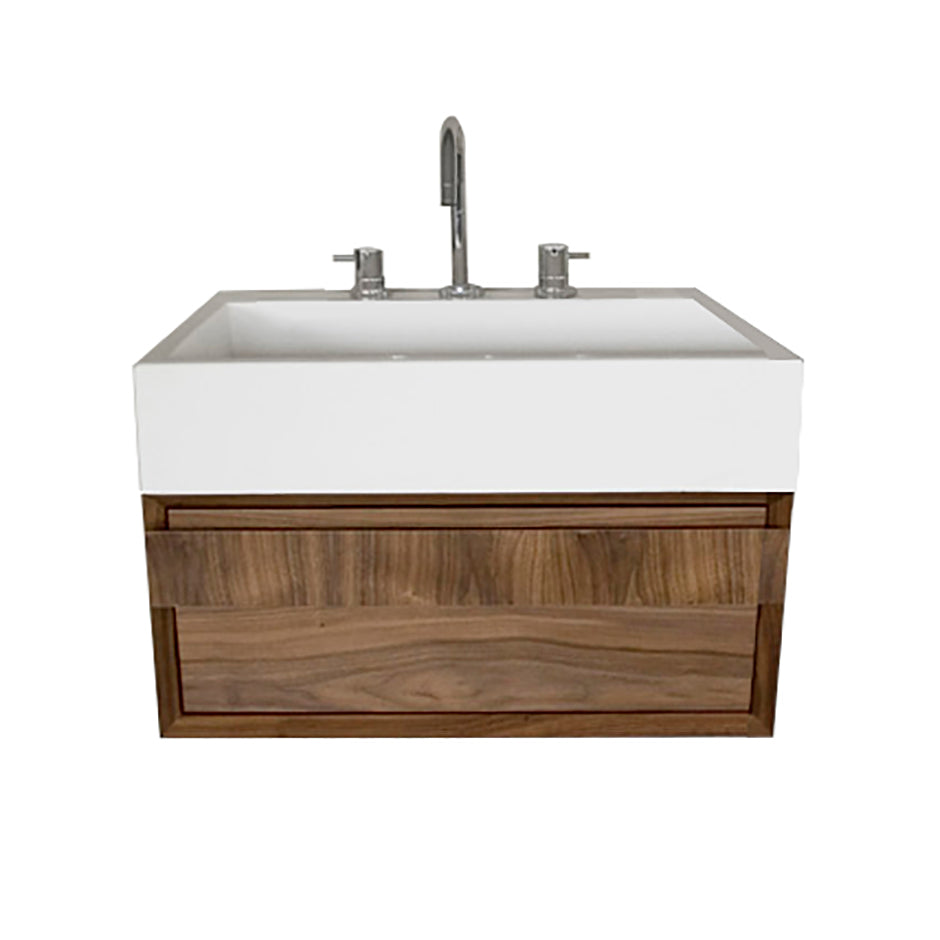 natural walnut vanity